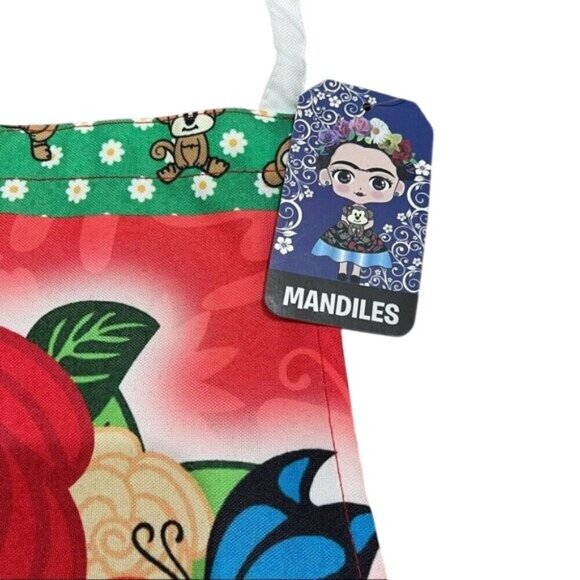 Mexican Artisan Apron multicolored classic halter and back straps MULTIPURPUSE - Picture 9 of 9